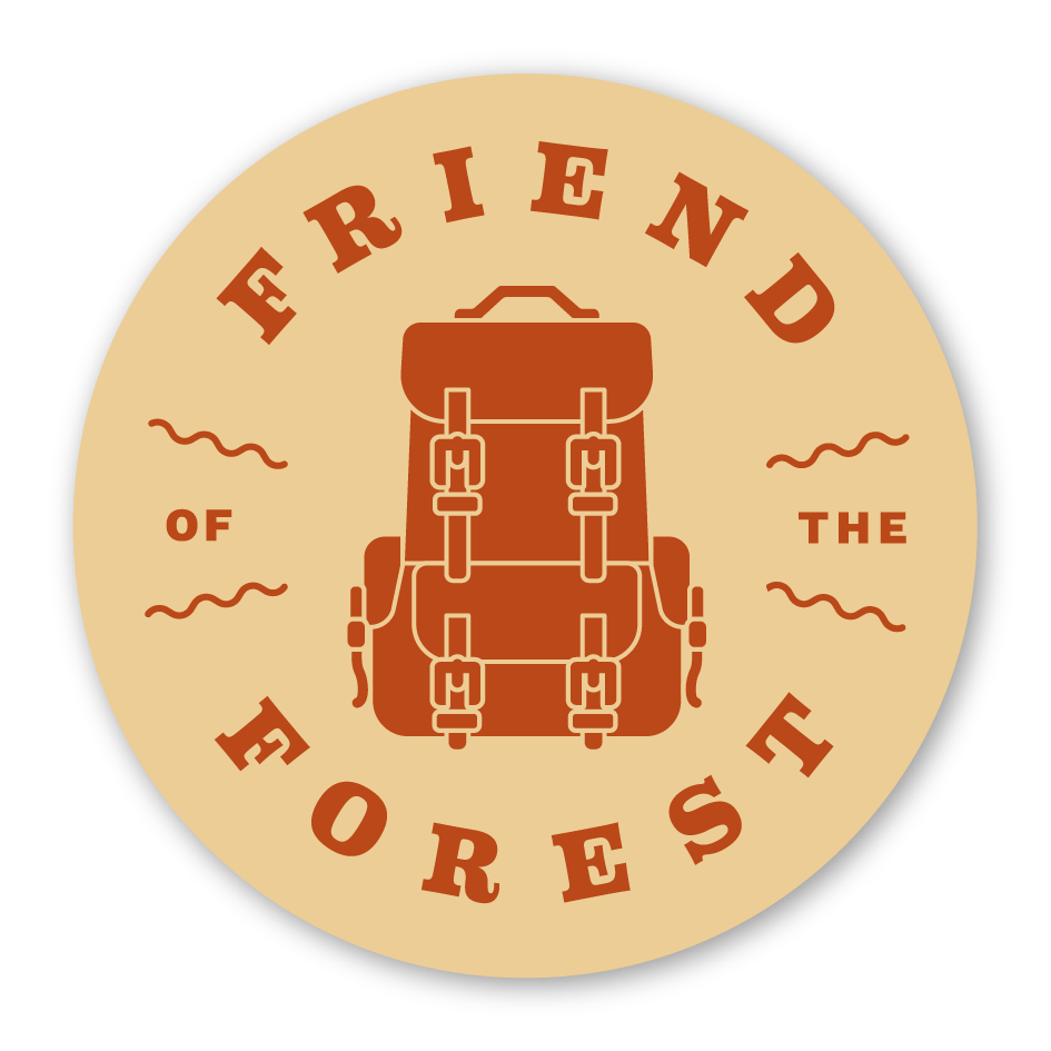 Geometric Friend of the Forest badge.